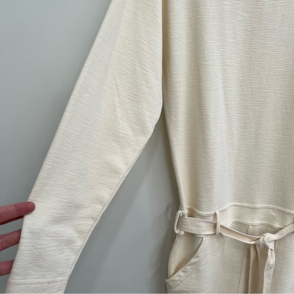 Free People Beach cream ivory long sleeve drop waist mini dress size XS - Picture 5 of 13